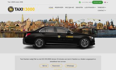 Schermafbeelding van taxi13000.nl
