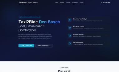 Schermafbeelding van taxi2ride.nl