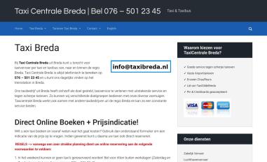 Schermafbeelding van taxibreda.nl