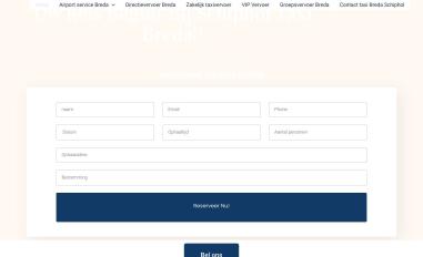 Schermafbeelding van taxibredaschiphol.nl
