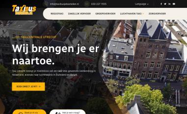 Schermafbeelding van taxibusjebestellen.nl