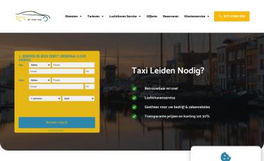 Schermafbeelding van taxicentraleleiden.nl