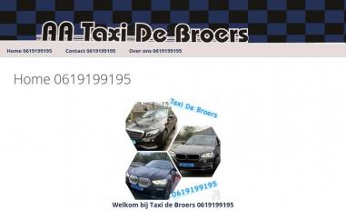 Schermafbeelding van taxidebroers.nl