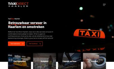 Schermafbeelding van taxidirecthaarlem.nl