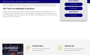 Schermafbeelding van taxiexpressarnhem.nl