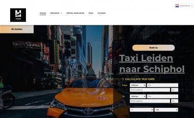 Schermafbeelding van taxileidennaarschiphol.nl