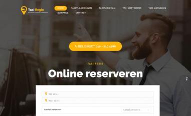 Schermafbeelding van taxiregio.nl