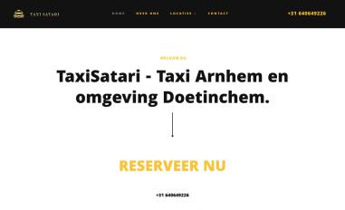 Schermafbeelding van taxisatari.nl