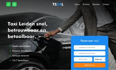 Schermafbeelding van taxiservice24leiden.nl