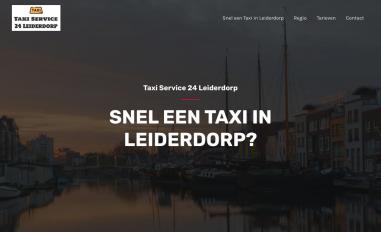 Schermafbeelding van taxiservice24leiderdorp.nl