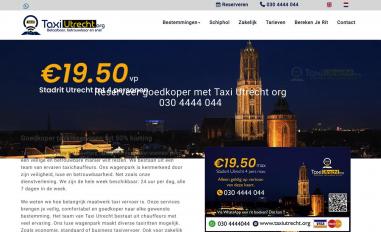 Schermafbeelding van taxiutrecht.org