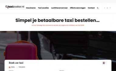 Schermafbeelding van taxizoeker.nl