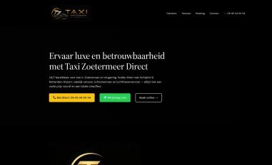 Schermafbeelding van taxizoetermeerdirect.nl