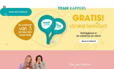 Schermafbeelding van teamkappers.nl