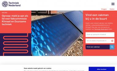 Schermafbeelding van technieknederland.nl