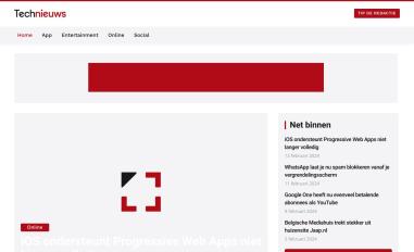 Schermafbeelding van technieuws.nl
