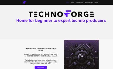 Schermafbeelding van technoforgeaudio.com