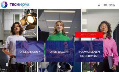 Schermafbeelding van technovacollege.nl