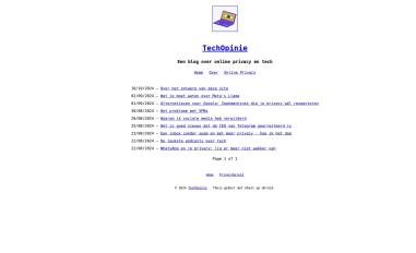 Schermafbeelding van techopinie.nl