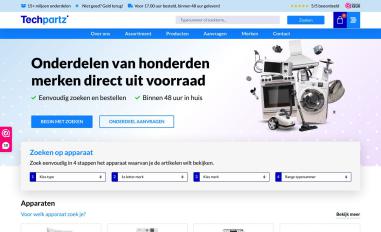 Schermafbeelding van techpartz.nl