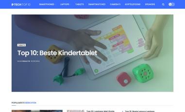 Schermafbeelding van techtop10.nl