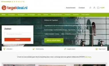 Schermafbeelding van tegeldeal.nl
