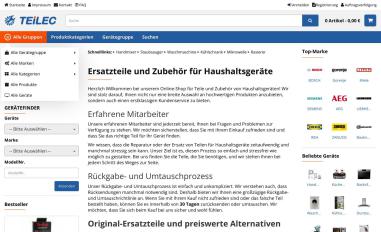 Schermafbeelding van teilec.de