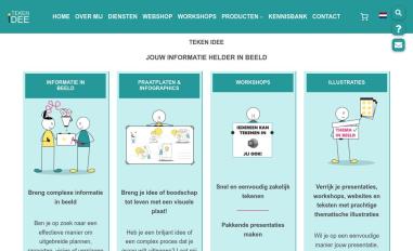 Schermafbeelding van tekenidee.nl