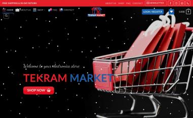 Schermafbeelding van tekram-market.com