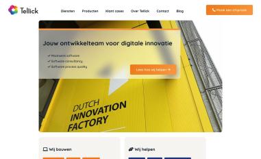 Schermafbeelding van tellick.nl