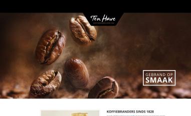 Schermafbeelding van tenhavekoffie.nl
