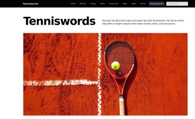 Schermafbeelding van tenniswords.com