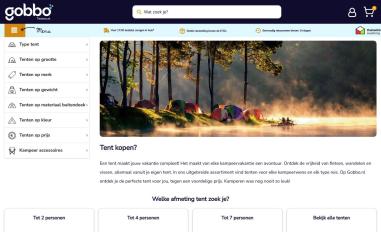 Schermafbeelding van tenten.nl