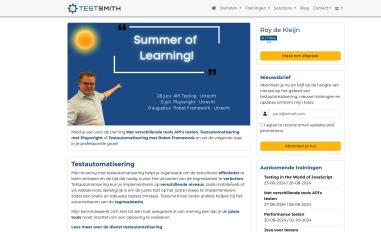 Schermafbeelding van testsmith.io
