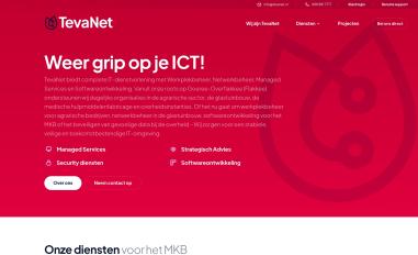 Schermafbeelding van tevanet.nl