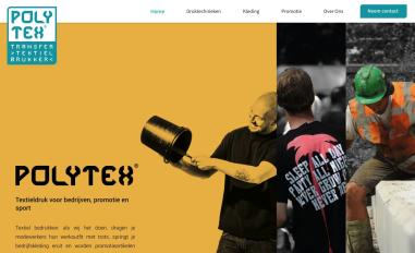 Schermafbeelding van textieldrukkerijpolytex.nl