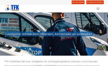 Schermafbeelding van tfk-installatieservice.nl