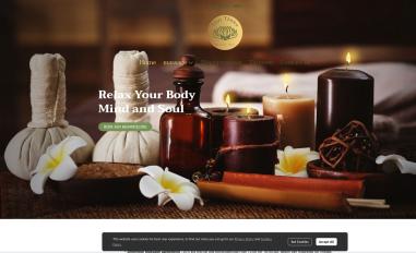 Schermafbeelding van thaithawebeautyspa.com
