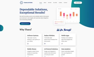 Schermafbeelding van tharasystems.com