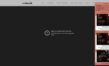 Schermafbeelding van the-church.nl