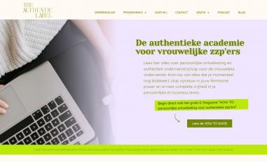 Schermafbeelding van theauthenticlabel.nl