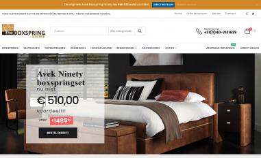 Schermafbeelding van theboxspringstore.nl