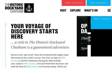 Schermafbeelding van thedockyard.co.uk