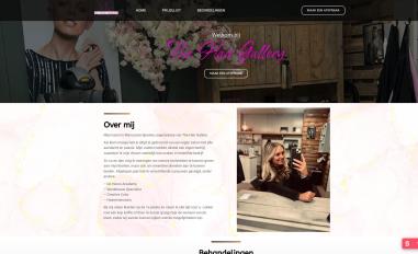 Schermafbeelding van thehairgallery.nl