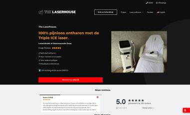 Schermafbeelding van thelaserhouse.nl