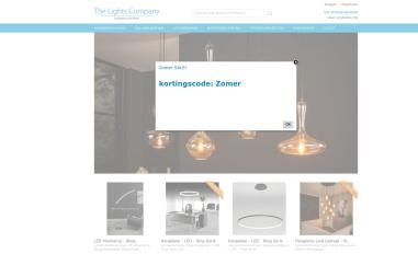 Schermafbeelding van thelightscompany.com