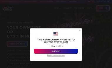 Schermafbeelding van theneoncompany.shop