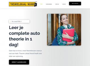 Schermafbeelding van theorielokaal-noord.nl