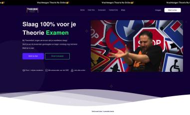 Schermafbeelding van theoriesait.nl