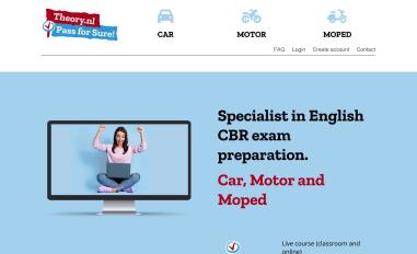 Schermafbeelding van theory.nl